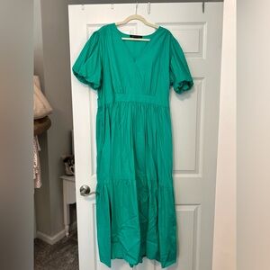 FRENCH CONNECTION NWOT Green Maxi Dress Size XXL